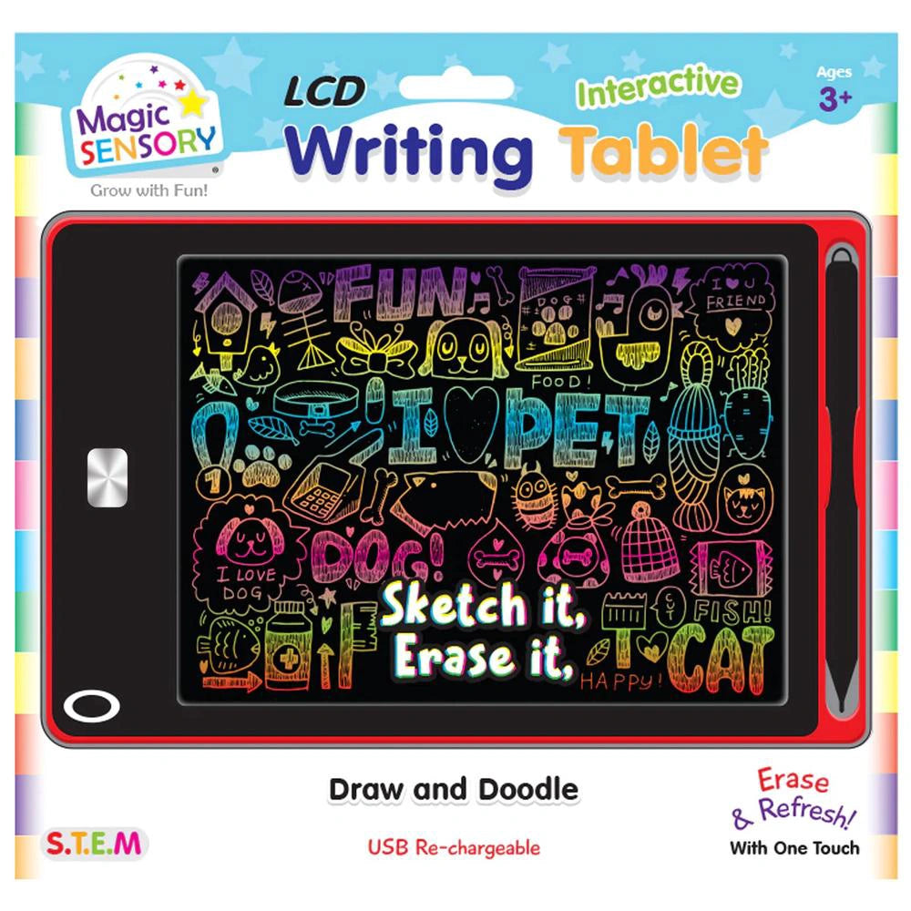 MAGIC SENSORY - 8.5 INCH INTERACTIVE TABLET RED - Toyworld Frankston