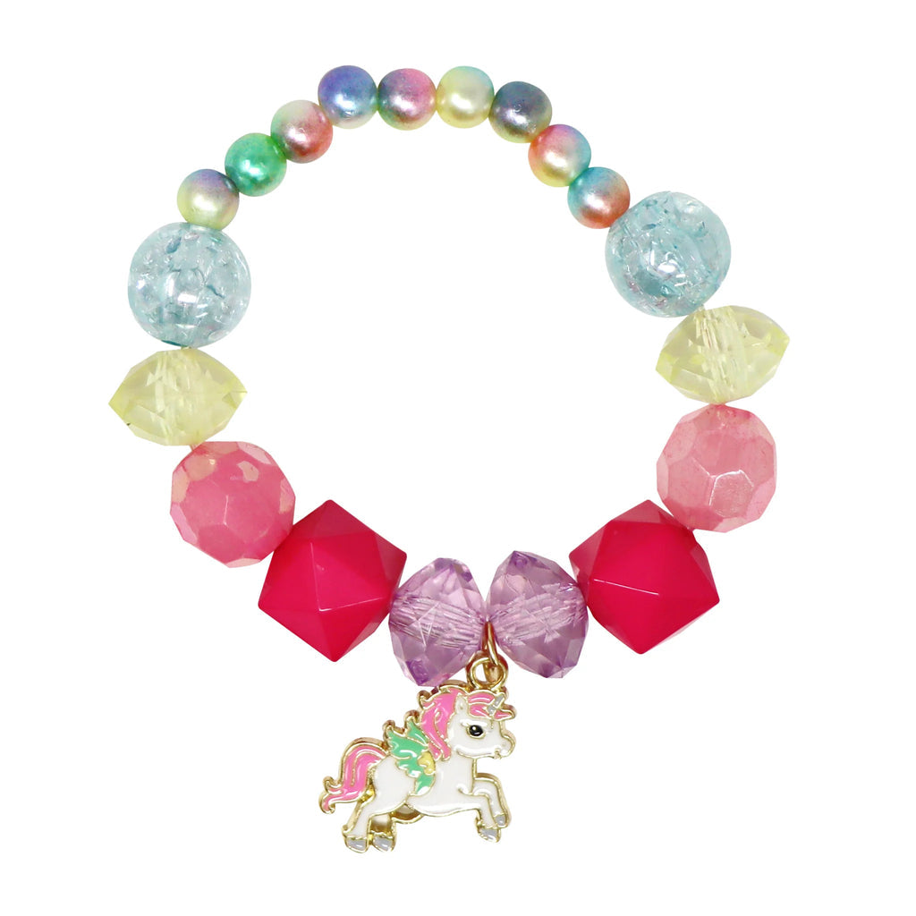 PINK POPPY - UNICORN RAINBOW PEARL BRACELET - Toyworld Frankston