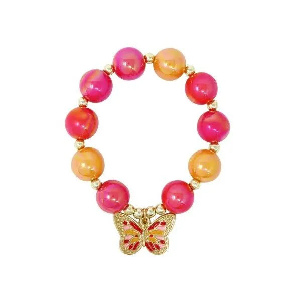 PINK POPPY - VIBRANT BUTTERFLY BRACELET - Toyworld Frankston