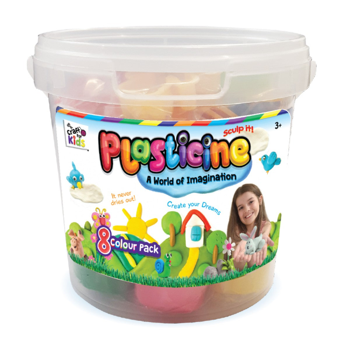 CRAFT FOR KIDS PLASTICINE FUN BUCKET