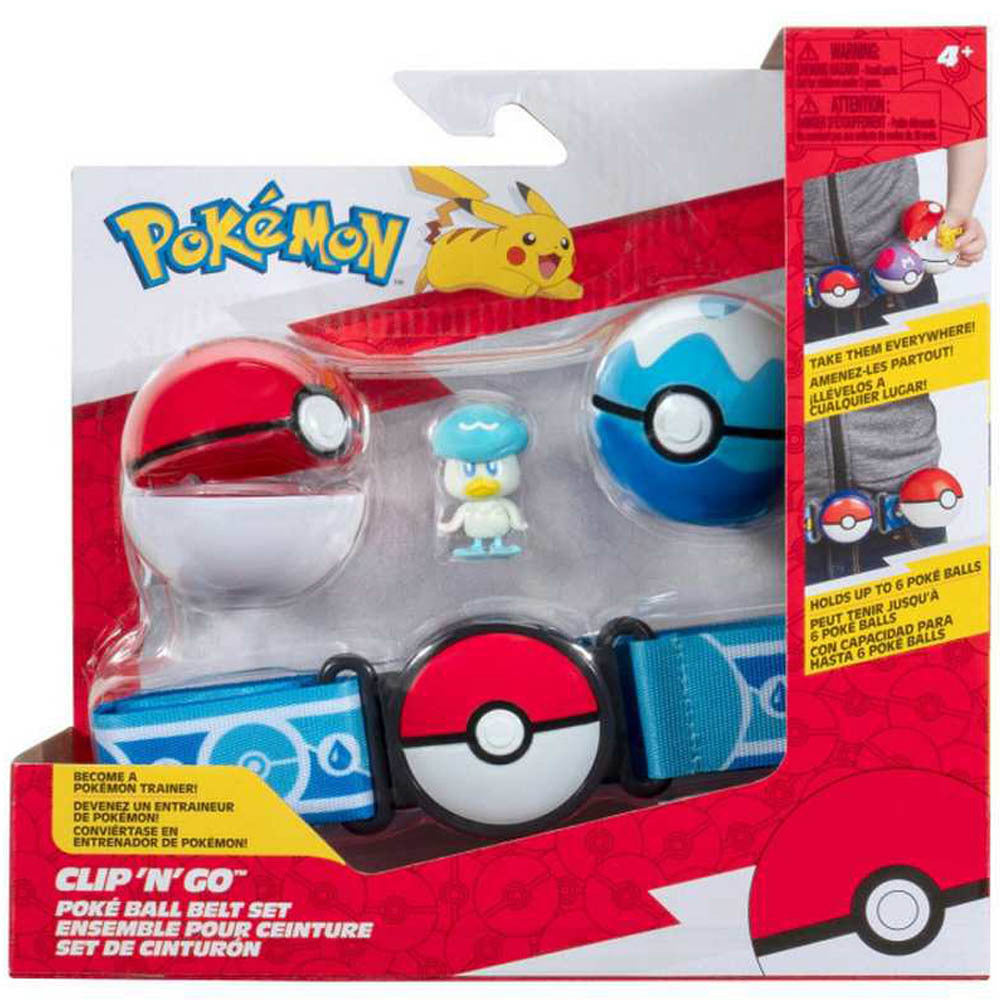 POKEMON CLIP 'N GO - POKE BALL BELT SET - DIVE BALL - Toyworld Frankston
