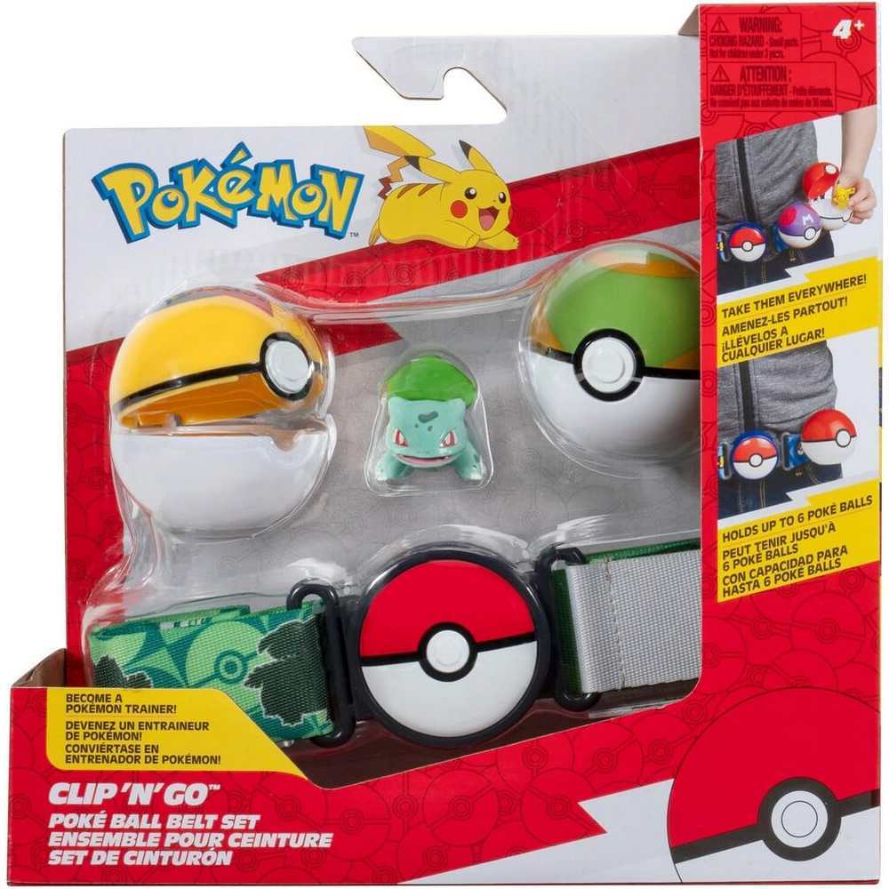 POKEMON CLIP 'N GO - POKE BALL BELT SET - NEST BALL - Toyworld Frankston