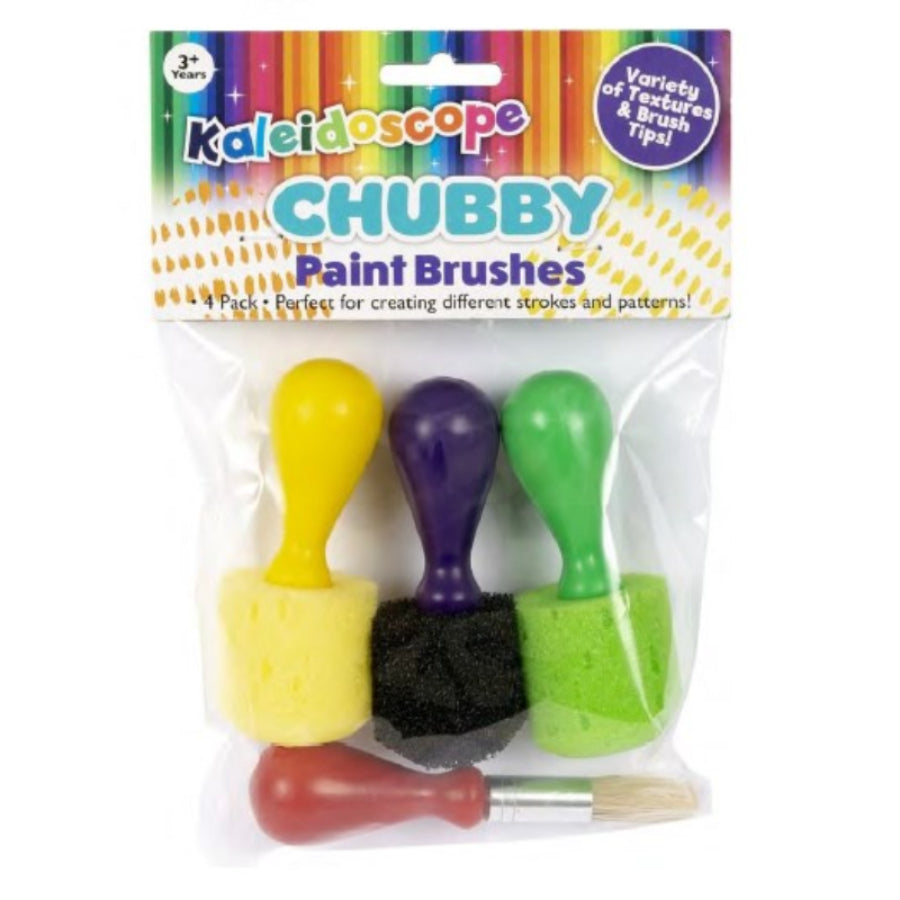 KALEIDOSCOPE CHUBBY BRUSHES 4 PACK - Toyworld Frankston