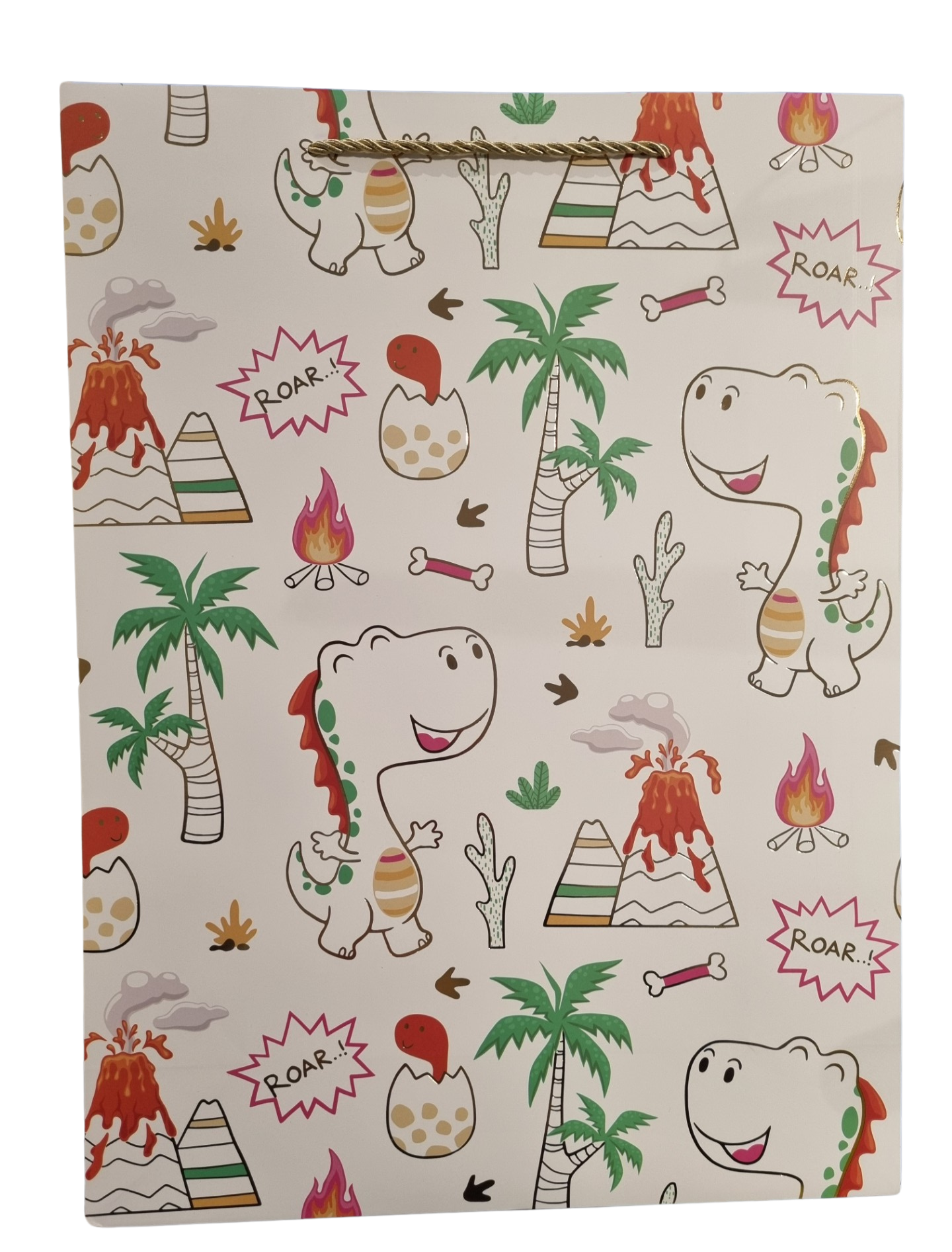 GIFT BAG MEDIUM - BOY DESIGNS 38603 - DINOSAUR ROAR