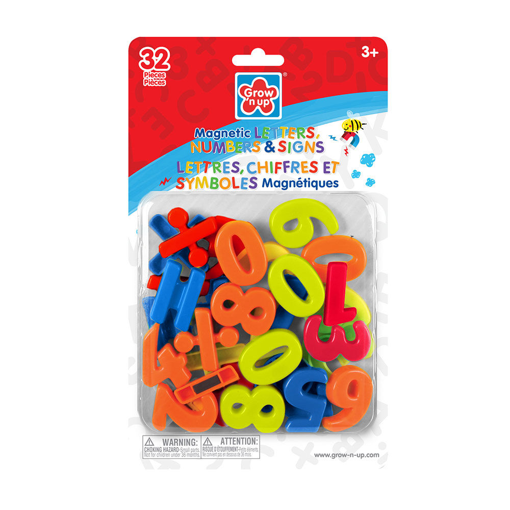 MAGNETIC NUMBERS AND SIGNS 32 PIECES - Toyworld Frankston
