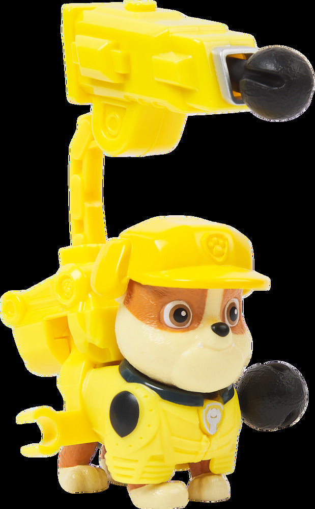 PAW PATROL - THE MIGHTY MOVIE - RUBBLE FIGURINE - Toyworld Frankston