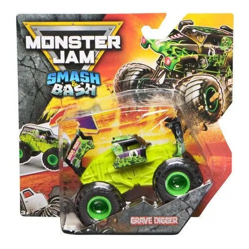 MONSTER JAM 1:64 DIE CAST SMASH AND BASH - GRAVE DIGGER
