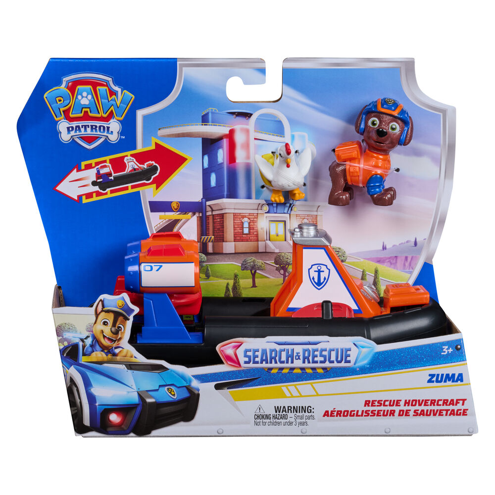 PAW PATROL SEARCH AND RESCUE - RESCUE HOVERCRAFT ZUMA - Toyworld Frankston