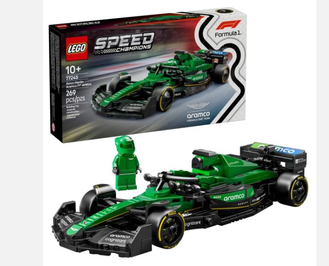 LEGO SPEED CHAMPIONS 77245 ASTON MARTIN ARAMCO F1® AMR24 RACE CAR - Toyworld Frankston