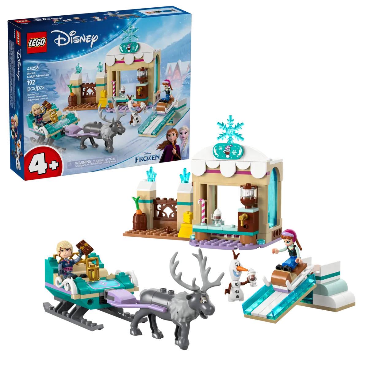 LEGO DISNEY 43256 ANNA'S SLEIGH ADVENTURE - Toyworld Frankston