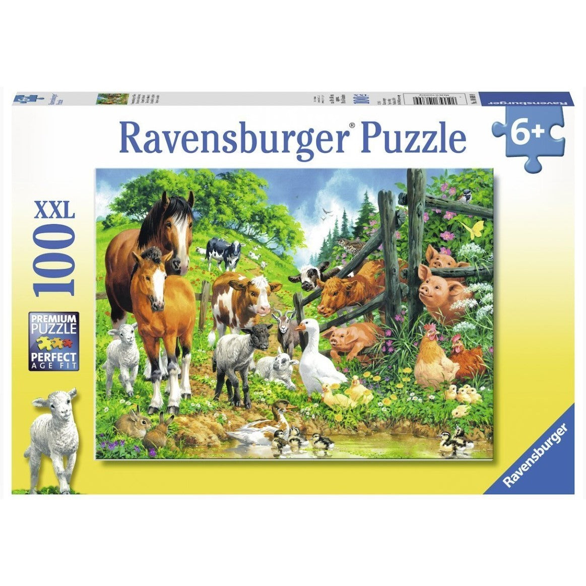 RAVENSBURGER ANIMAL GET TOGETHER PUZZLE 100P - Toyworld Frankston