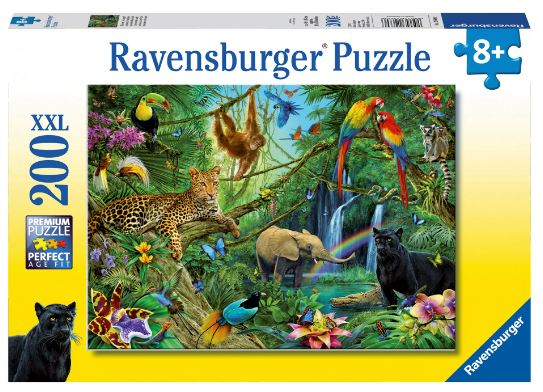 RAVENSBURGER ANIMALS IN THE JUNGLE PUZZLE 200P - Toyworld Frankston