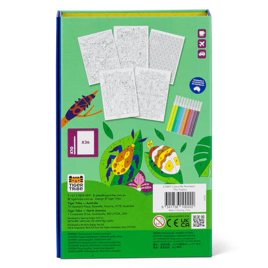 TIGER TRIBE COLOUR BY NUMBER - THE TROPICS - Toyworld Frankston