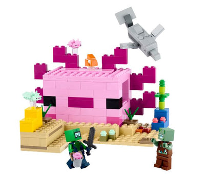 LEGO MINECRAFT 21247 THE AXOLOTL HOUSE - Toyworld Frankston
