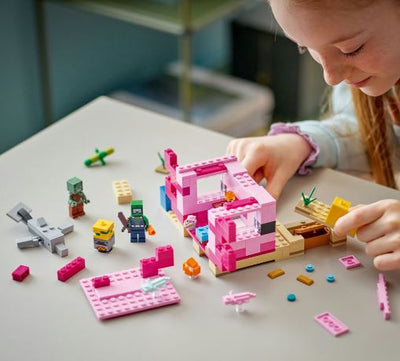 LEGO MINECRAFT 21247 THE AXOLOTL HOUSE - Toyworld Frankston