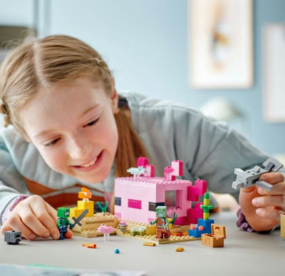 LEGO MINECRAFT 21247 THE AXOLOTL HOUSE - Toyworld Frankston