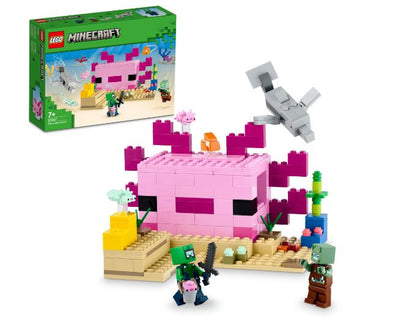LEGO MINECRAFT 21247 THE AXOLOTL HOUSE - Toyworld Frankston