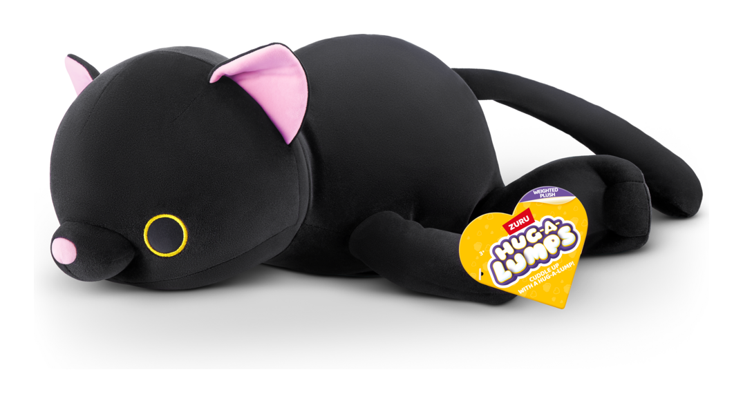 ZURU HUG-A-LUMPS WEIGHTED PLUSH LUNA THE CAT - Toyworld Frankston