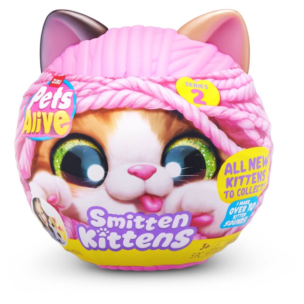 ZURU PETS ALIVE SMITTEN KITTENS INTERACTIVE SERIES 2 - ASSORTED DESIGNS - Toyworld Frankston