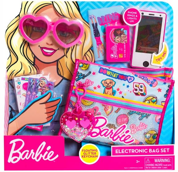 BARBIE - ELECTRONIC TRAVEL BAG SET 9PC PLAY ACCESSORY - Toyworld Frankston