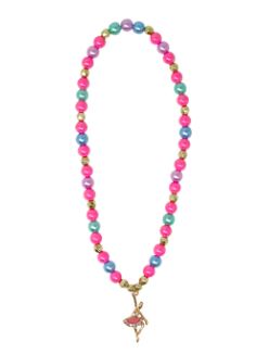 PINK POPPY BALLET DANCE NECKLACE - Toyworld Frankston