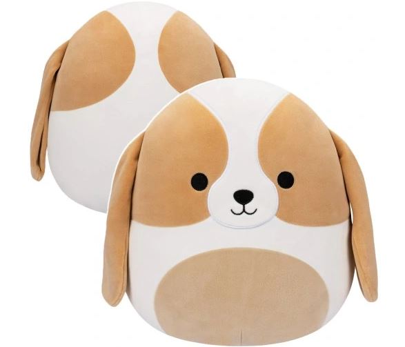SQUISHMALLOWS 12 INCH SUMMER COLLECTION - ADELA THE BASSET HOUND - Toyworld Frankston