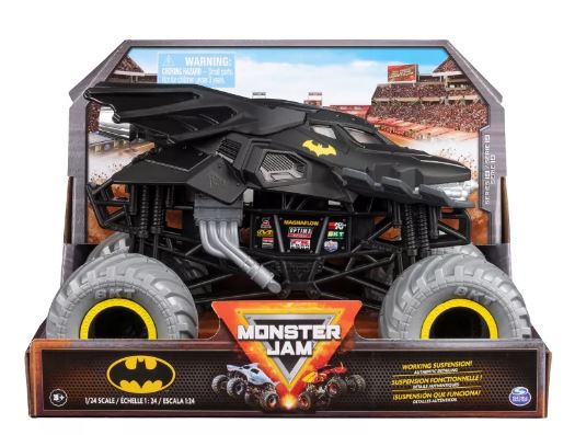 MONSTER JAM 1:24 DIECAST TRUCKS - BATMAN - Toyworld Frankston