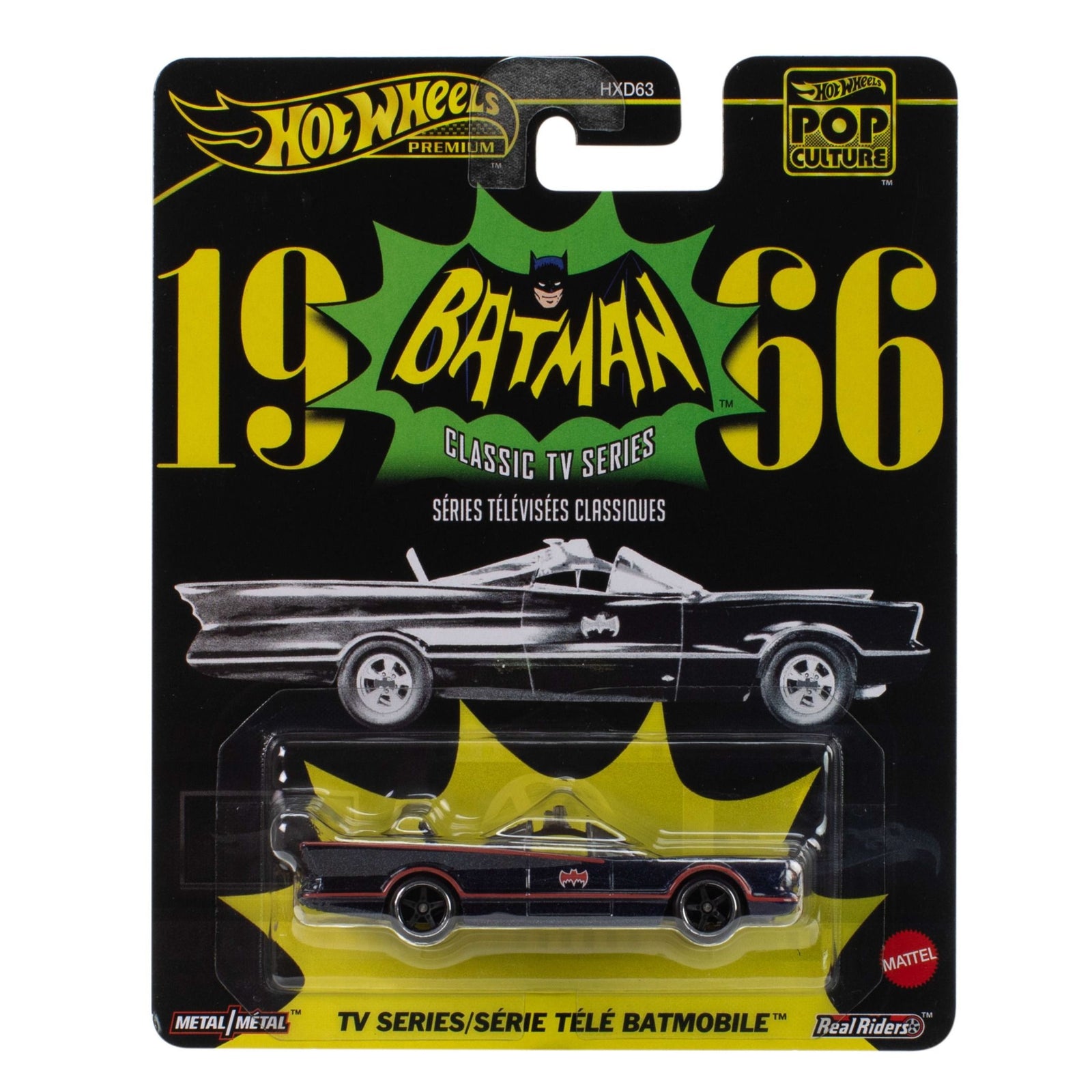 HOT WHEELS POP CULTURE - BATMAN 1966 TV SERIES BATMOBILE