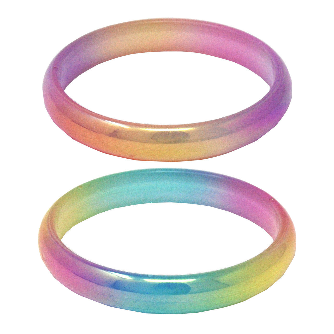 PINK POPPY PASTEL IRIDESCENT MULTI COLOURED BANGLE - Toyworld Frankston