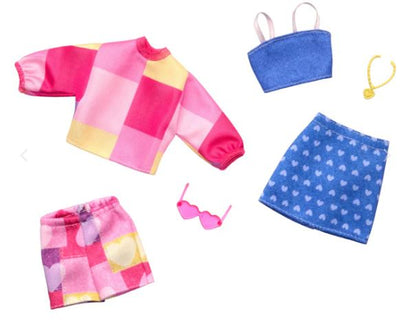 BARBIE FASHION 2 PACK - CHECK SWEATER - Toyworld Frankston