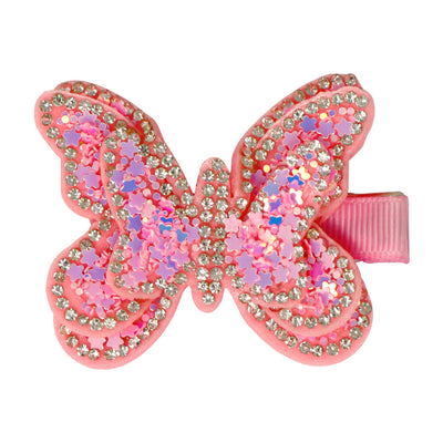 PINK POPPY - SPARKLING BUTTERLY CLIPS - Toyworld Frankston
