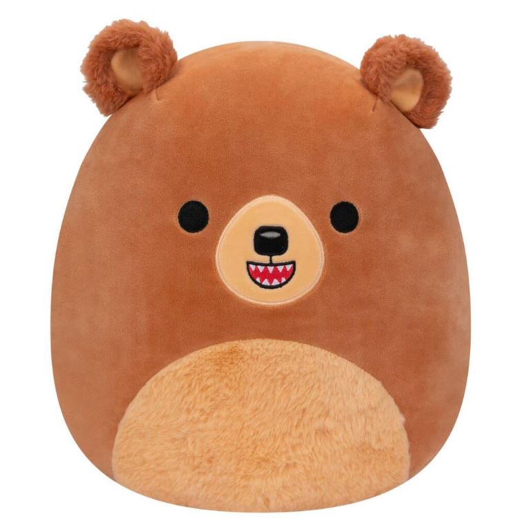 SQUISHMALLOWS - 12 INCH PLUSH - STOKELY THE BEAR - Toyworld Frankston
