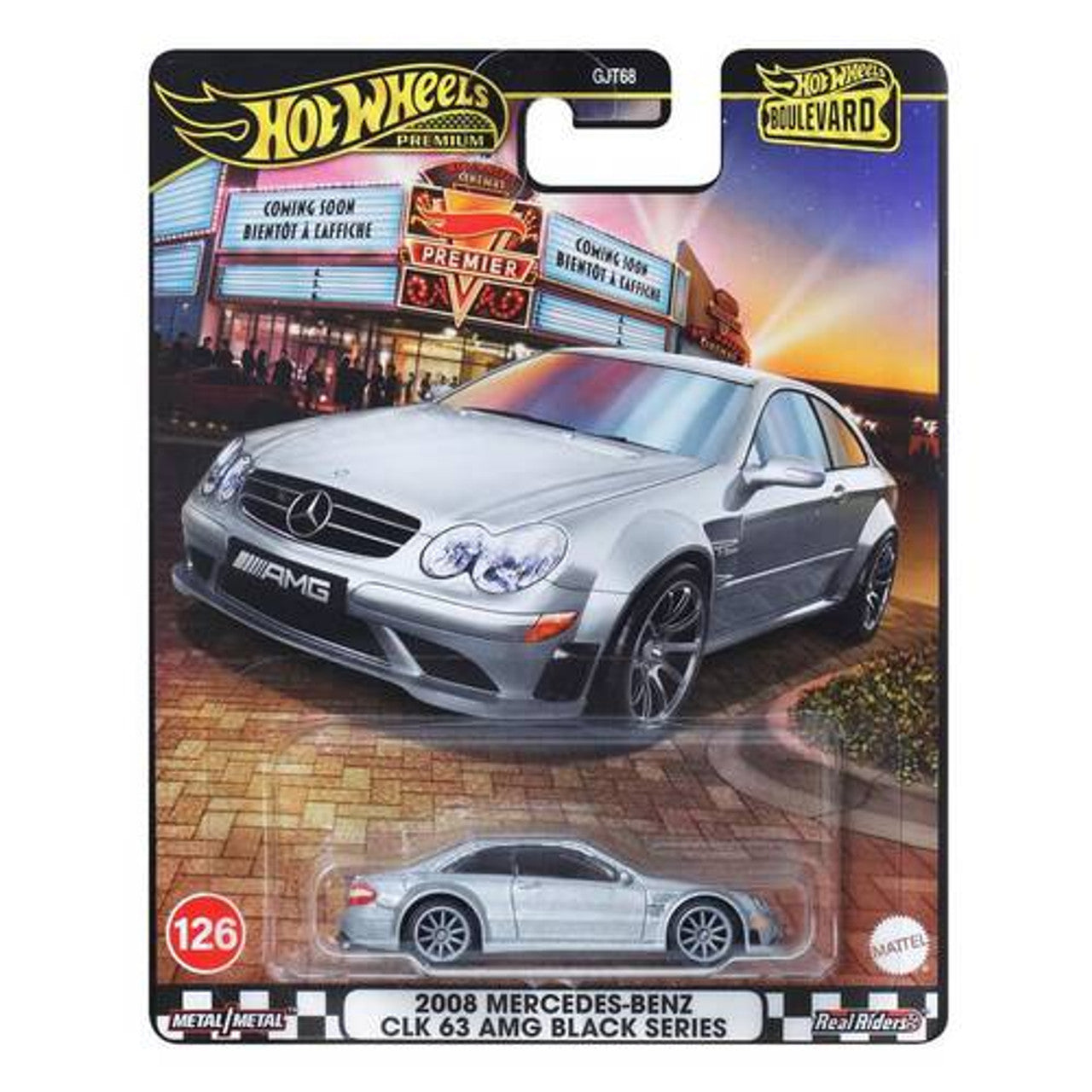 HOT WHEELS BOULEVARD 126 - 2008 MERCEDES-BENZ CLK 63 AMG BLACK SERIES - Toyworld Frankston