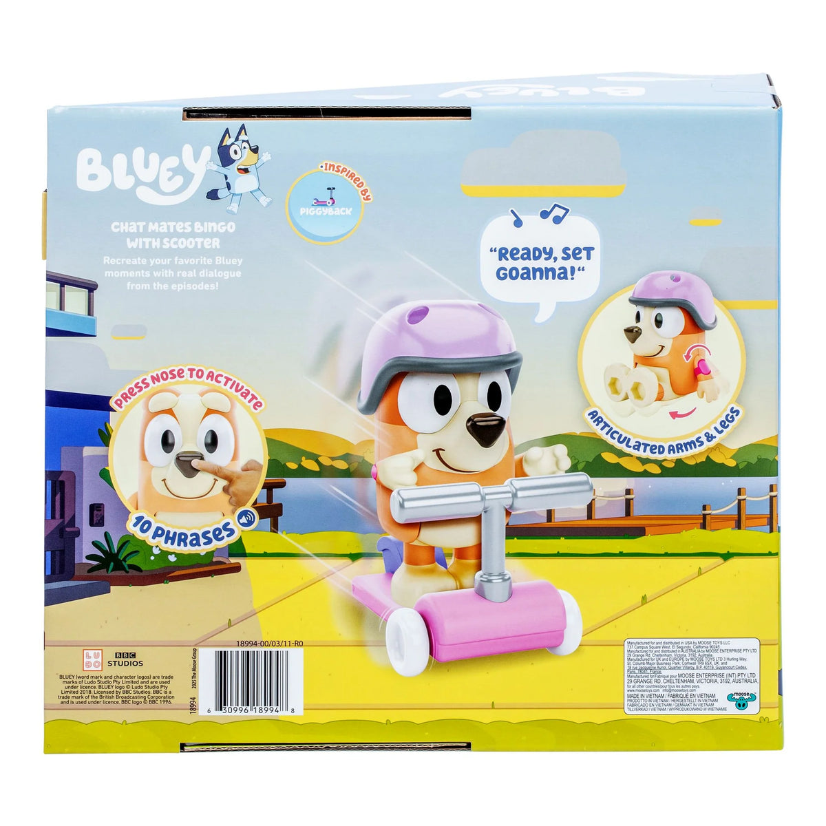 BLUEY CHAT MATES TALKING BINGO WITH SCOOTER