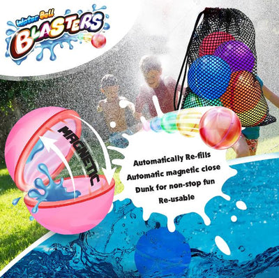 Kazaang - Re-usable Water Ball Blasters 6pk - Toyworld Frankston