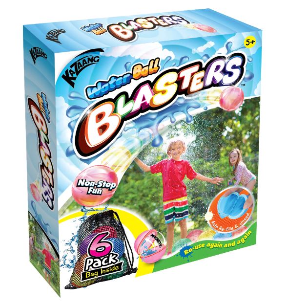 Kazaang - Re-usable Water Ball Blasters 6pk - Toyworld Frankston