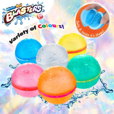 Kazaang - Re-usable Water Ball Blasters 6pk - Toyworld Frankston