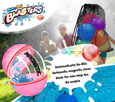 Kazaang - Re-usable Water Ball Blasters 12pk - Toyworld Frankston