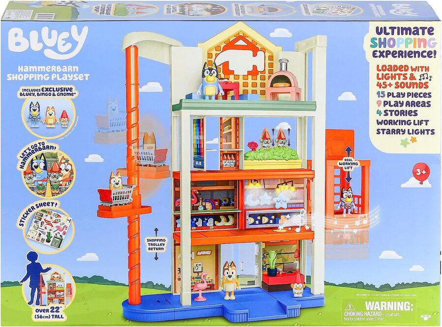 BLUEY HAMMERBARN SHOPPING PLAYSET - Toyworld Frankston