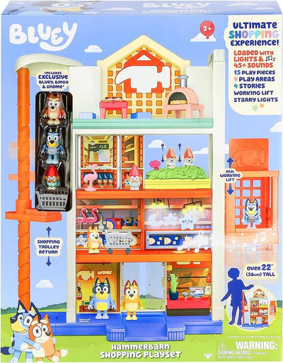 BLUEY HAMMERBARN SHOPPING PLAYSET - Toyworld Frankston