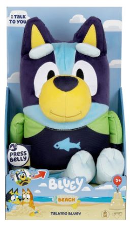 BLUEY BEACH TALKING PLUSH - BLUEY - Toyworld Frankston