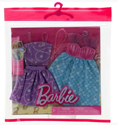 BARBIE FASHION 2 PACK - MERMAID SCALE DRESS - Toyworld Frankston