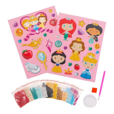 DISNEY PRINCESS CREATE YOUR OWN GEM ART STICKERS - Toyworld Frankston