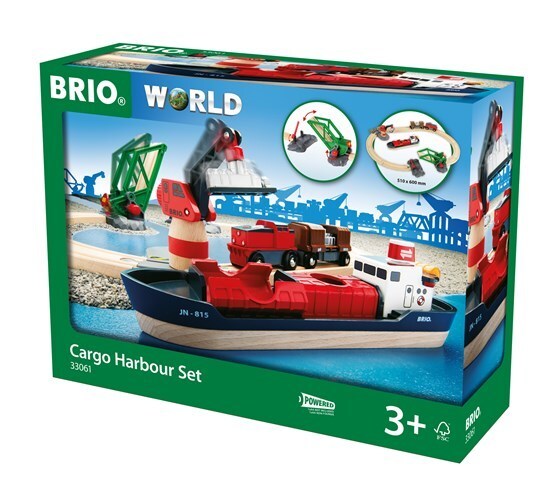 BRIO SET - CARGO HARBOUR SET - 16 PIECES - Toyworld Frankston