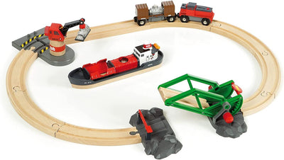 BRIO SET - CARGO HARBOUR SET - 16 PIECES - Toyworld Frankston
