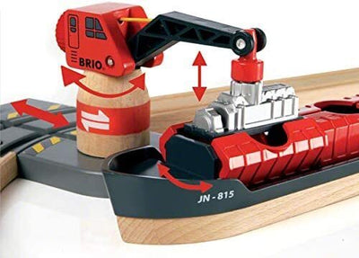 BRIO SET - CARGO HARBOUR SET - 16 PIECES - Toyworld Frankston