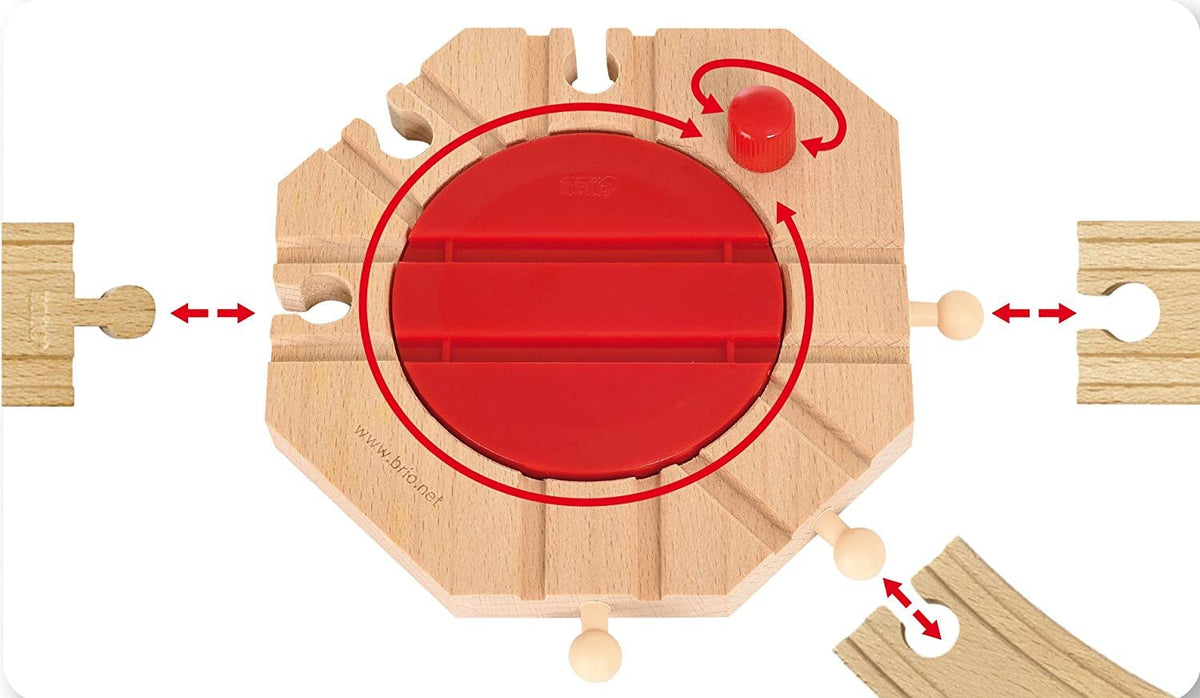 BRIO TRACKS - MECHANICAL TURNTABLE