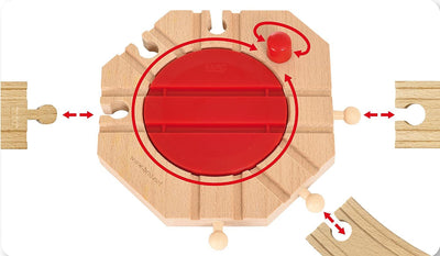 BRIO TRACKS - MECHANICAL TURNTABLE