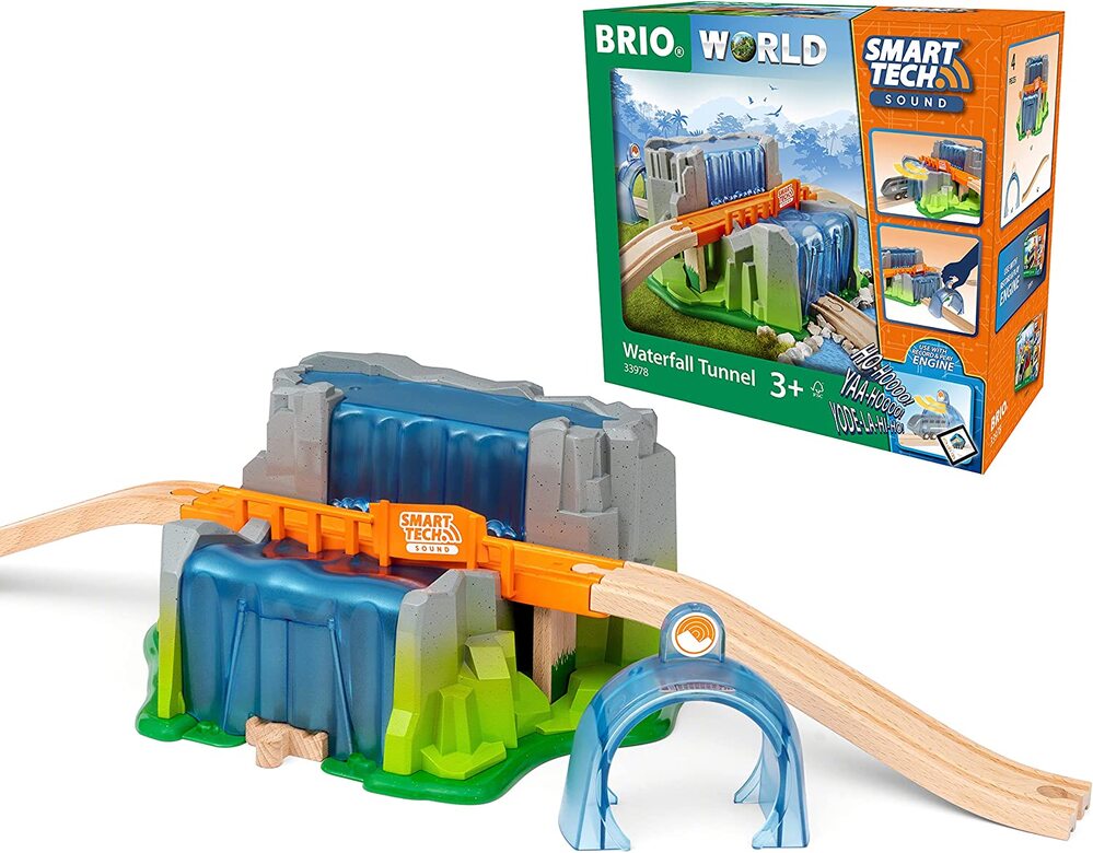 BRIO WATERFALL TUNNEL SMART TECH SET - 33978 - Toyworld Frankston
