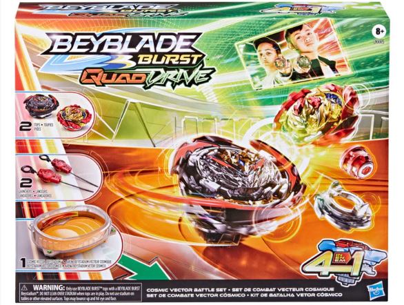 BEYBLADE QUAD DRIVE COSMIC VECTOR BATTLE SET - Toyworld Frankston
